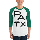 3/4 sleeve raglan shirt